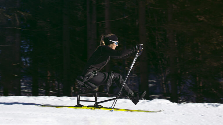 Spike Snow Kids langrennskjelke og snøkjelke for barn med nedsatt bevegelsesevne