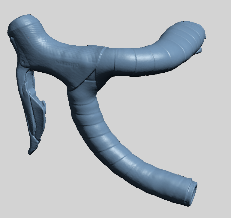3D scanned bicycle handlebars used as a basis for customised aids