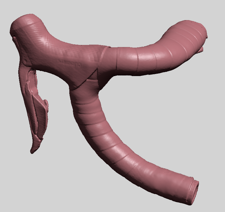 3D scanned bicycle handlebars used as a basis for customised aids